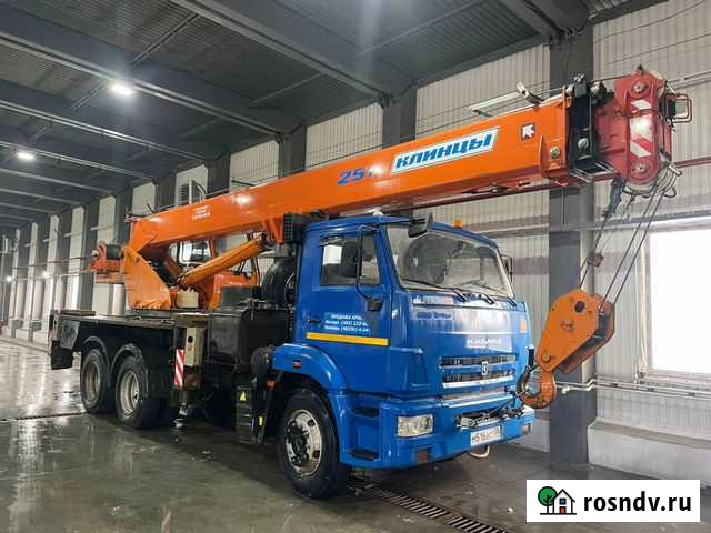 Услуги крана 25 тонн стрела 21, 34 метра Иркутск - изображение 1