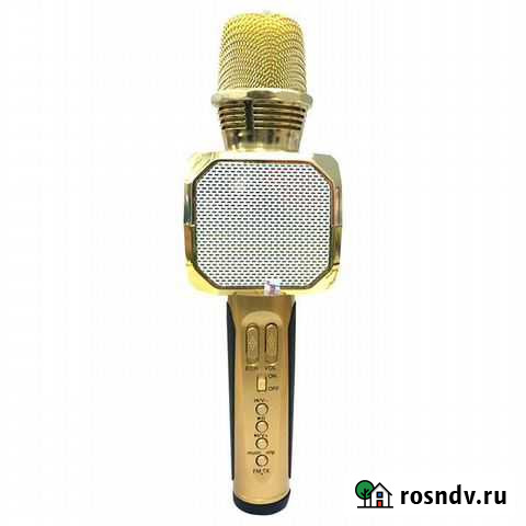 Микрофон караоке SD-10 sdrd золотой Новосибирск - изображение 1