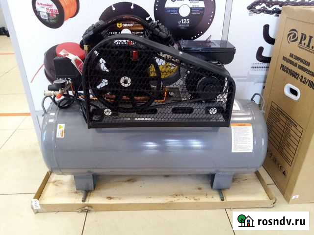 Воздушный компрессор 100 л PIT PAC016002-3.3/100 Большие Дворы - изображение 1