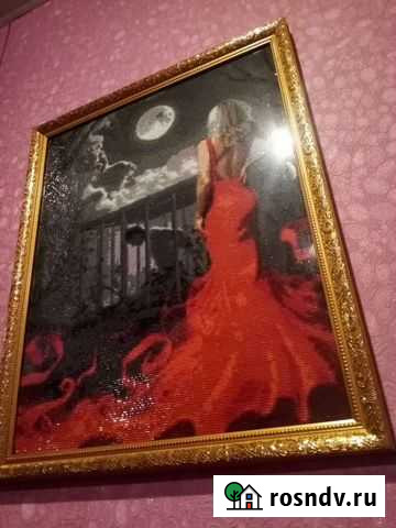 Ручная работа. алмазная вышивка 40 на 50 размер бе Псков - изображение 1