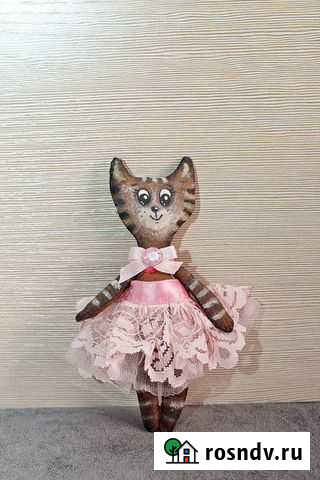 Кофейная игрушка кошечка Омск - изображение 1