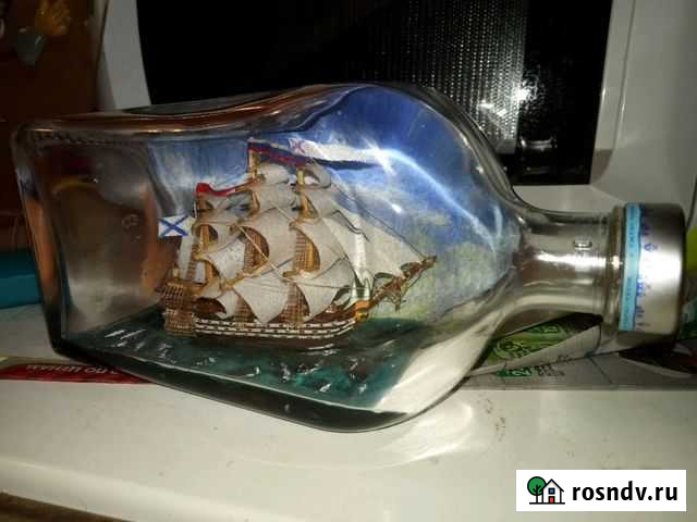 Парусник в бутылке сувенир Нижний Новгород - изображение 1