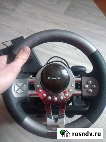 Игровой руль с педалями для пк Калуга - изображение 1