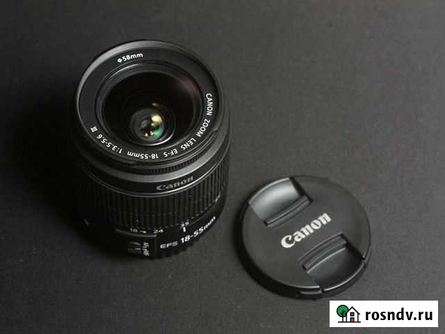 Объектив Canon EF-S 18-55 mm f/3.5-5.6 lll Иркутск - изображение 1