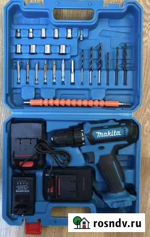 Шуруповерт makita 18В с набором хит 2022 Пермь - изображение 1