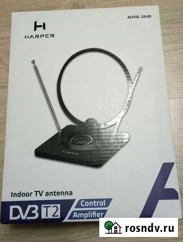 Антенна новая Harper для телевизора активная Москва - изображение 1