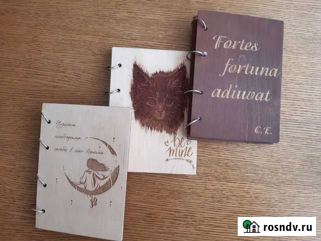 Блокнот деревянный сувенирный подарочный Салават - изображение 1