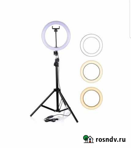 Кольцевая лампа+штатив диаметр 33 см M-33 Ижевск - изображение 1
