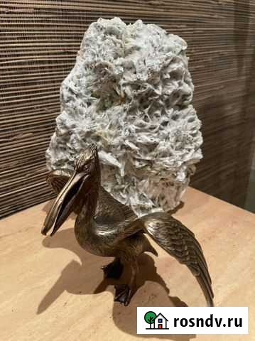 Фигурка пеликана. Ручная работа. Латунь Ростов-на-Дону - изображение 1