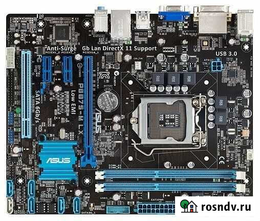 Мат.плата asus P8B75-M LX (LGA 1155) Верхняя Пышма - изображение 1