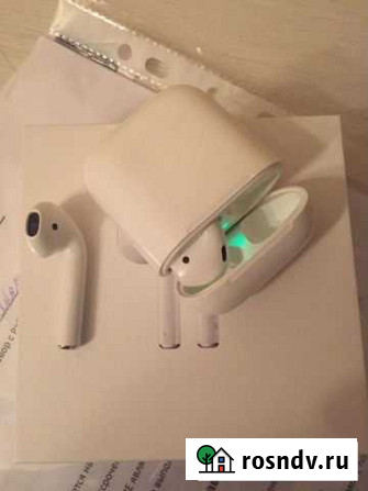 Беспроводные наушники airpods 1 series Москва - изображение 1