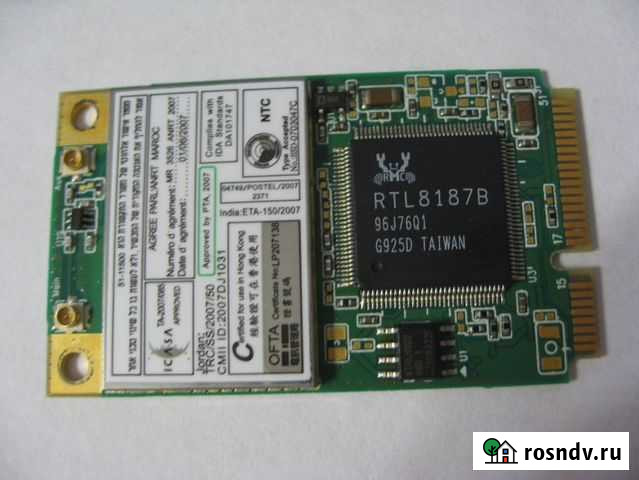 Модуль вай фай для ноут. Realtek RTL8187B Wireless Нижний Новгород - изображение 1