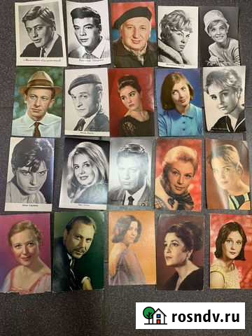 Цветные открытки фото звёзд СССР Кинешма - изображение 1