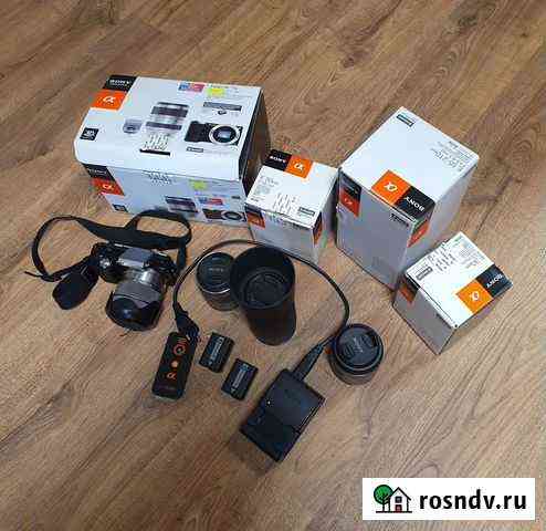 Фотоаппарат Sony Nex-5 c четырьмя объективами Глазов