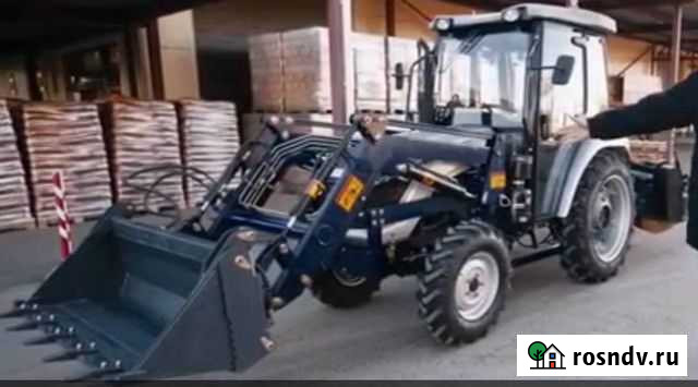 Трактор Скаут Т-504С с погрузчиком и щеткой Омск - изображение 1