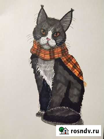 Скетч рисунок - Кот Южноуральск - изображение 1