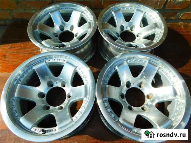 Комплект литых дисков R15; Weds, 6/139,7; вылет-30 Ангарск - изображение 1