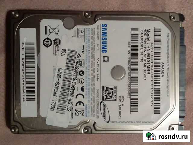 Жесткий диск 1 Tb Тюмень - изображение 1