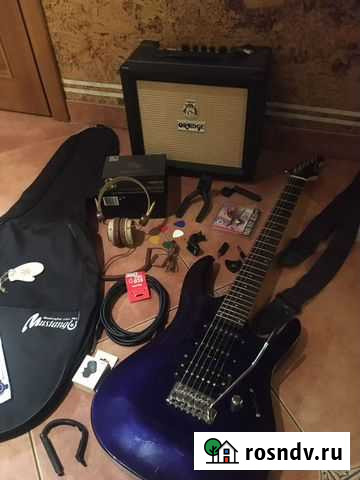 Электрогитара Aria + комбик Orange + аксессуары Санкт-Петербург - изображение 1