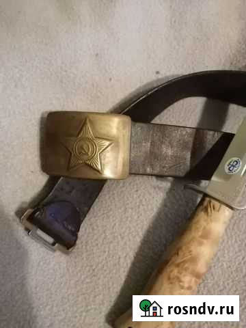 Ремень кожаный СССР Кондопога - изображение 1