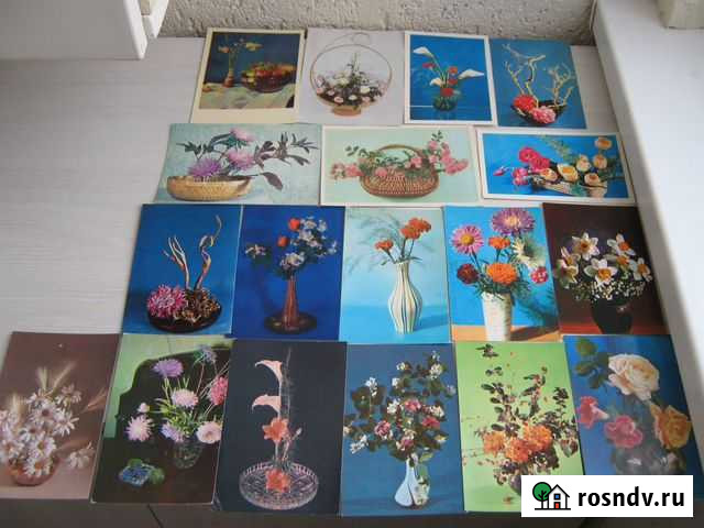 Открытки чистые Композиции из цветов СССР Казань - изображение 1