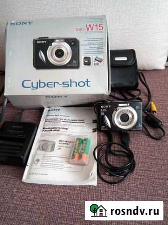 Фотоаппарат цифровой sony Gyber-shot DSC-W15 Хабаровск - изображение 1