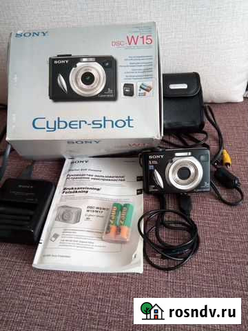 Фотоаппарат цифровой sony Gyber-shot DSC-W15 Хабаровск - изображение 1