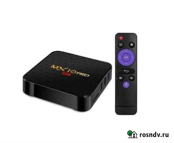 Тв приставка Android MX10 Pro6K 4+32Гб новая Челябинск - изображение 1