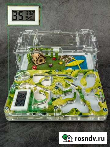 Муравьиная ферма (Формикарий) Стандарт Гигрометр Новосибирск - изображение 1