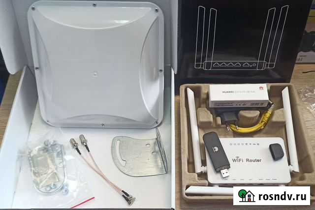 Комплект интернета 4G: антенна 2*15дБ+модем+роутер Самара - изображение 1