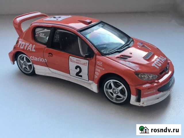 Модель 1:43 Cararama Peugеot 206 WRS Магнитогорск - изображение 1