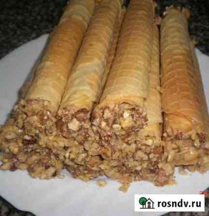 Трубочки с варёной сгущёнкой Энгельс
