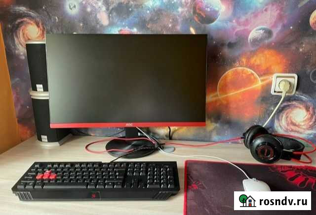 Игровой пк с монитором 144гц GT1030 16gb 500гб Стерлитамак - изображение 1