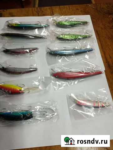 Набор воблеров и попперов 51 штука новые Апатиты - изображение 1