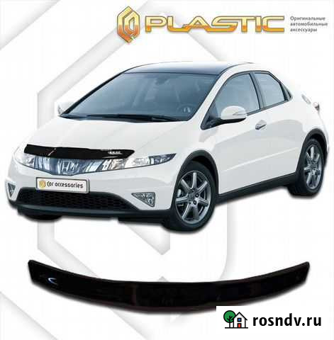 Дефлектор капота Honda Civic 5D 07-12 Томск - изображение 1