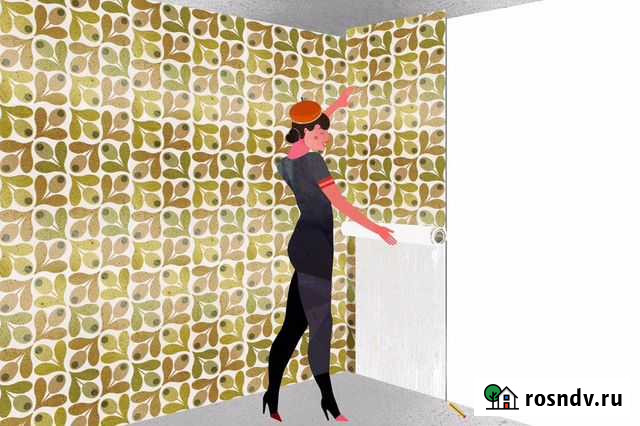 Поклейка обоев Волжский - изображение 1