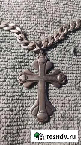 Цепочка с крестом серебро Ярославль - изображение 1