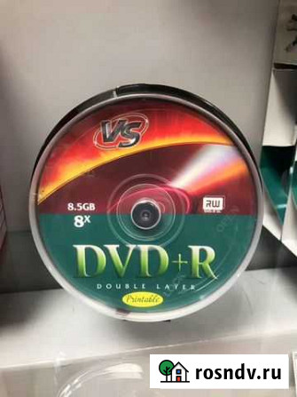 Диск DVD+R DL 8.5Gb VS 8x 240min 1шт. Double Layer Кострома - изображение 1