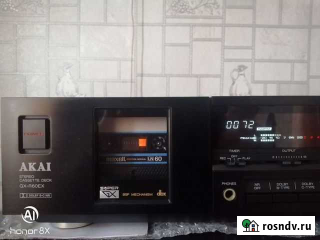 Кассетная дека Akai gx- r60ex Курган - изображение 1