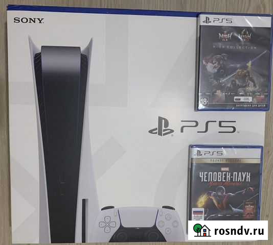 Sony playstation 5 + 2 игры Екатеринбург - изображение 1
