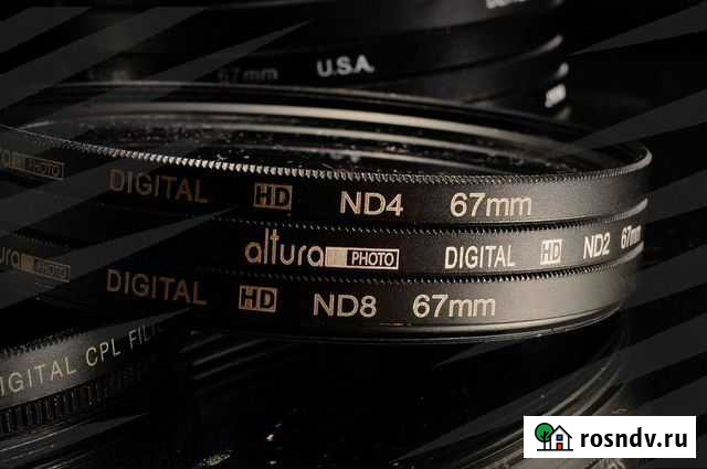 3 фильтра ND 2,4,8 + Полярик 67mm / 6712 Кострома - изображение 1