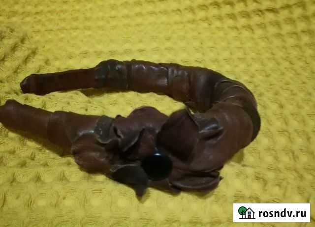 Ободок для волос из натуральной кожи Оренбург - изображение 1