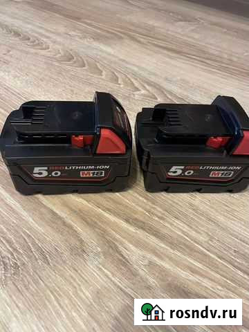 Аккумулятор milwaukee m18,емкость 5ач Пермь - изображение 1