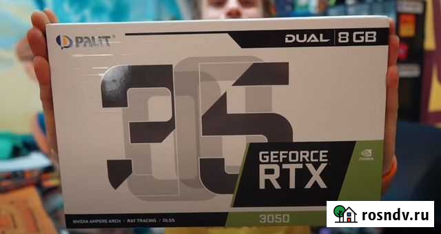 Видеокарта Palit rtx3050 dual Брянск - изображение 1