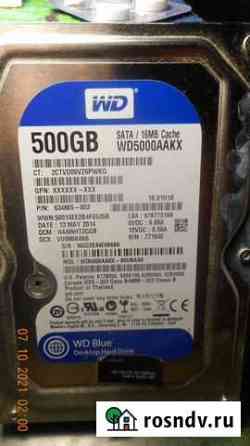 Жесткий диск W D 500 gb wd5000aakx +оперативка Сертолово