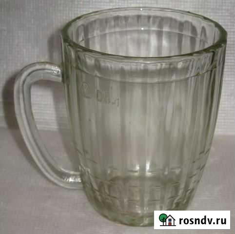 Кружка пивная 0.5л СССР стекло RAR клеймо Ц 35 К Волгоград - изображение 1
