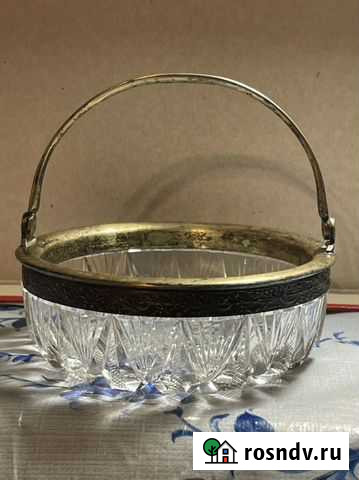 Конфетница,хрусталь,серебро Екатеринбург - изображение 1