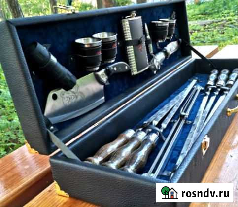 Шашлычный подарочный набор №7.Нож и шампура Яблоновский - изображение 1