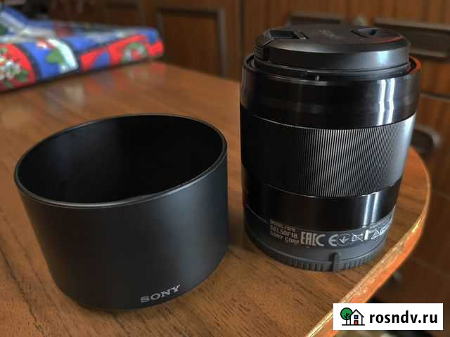 Объектив Sony E 50mm F1.8 OSS чёрный Москва - изображение 1
