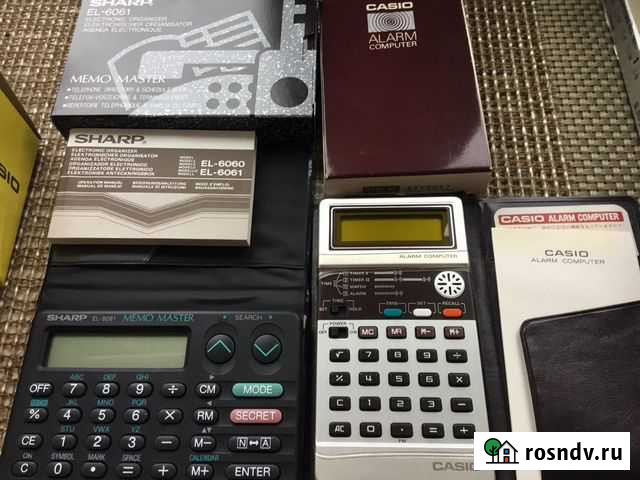Органайзер Sharp EL6061. Casio Alarm Computer Japa Москва - изображение 1
